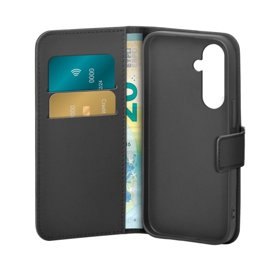 PURO Etui z ekoskóry z klapką i portfelem do Samsung Galaxy S25+ Booklet