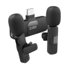 SBS Mikrofony krawatowe bezprzewodowe z odbiornikiem USB-C czarne - 2szt.