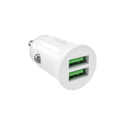 PURO Ładowarka samochodowa 2x USB-A Pro Lite 10W - biała