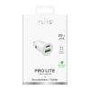 PURO Ładowarka samochodowa USB-A USB-C Power Delivery 20W - biała