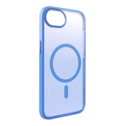 PURO Etui silikonowe pokrowiec do iPhone 16e Gradient MagSafe - niebieskie