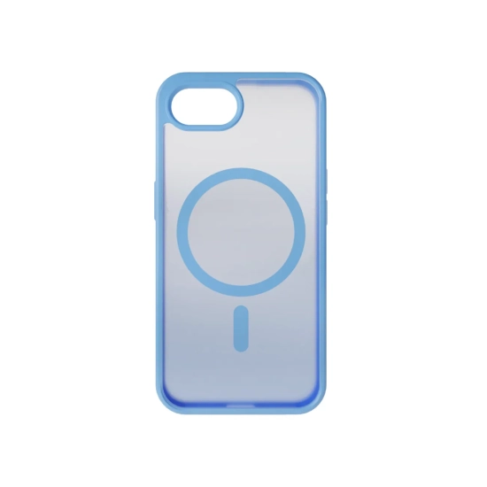 PURO Etui silikonowe pokrowiec do iPhone 16e Gradient MagSafe - niebieskie