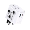 SBS Adapter sieciowy podróżny uniwersalny USB-C USB-A EU UK US AUS - biały