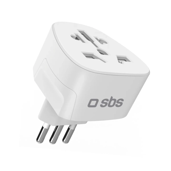 SBS Adapter sieciowy podróżny IT Włochy - biały
