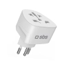 SBS Adapter sieciowy podróżny CH Szwajcaria - biały