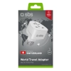 SBS Adapter sieciowy podróżny CH Szwajcaria - biały