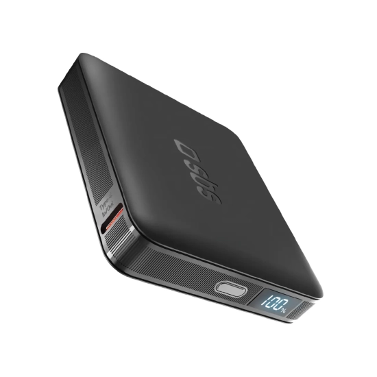SBS Powerbank z wyświetlaczem LCD 5000mAh USB-C 10W - czarny