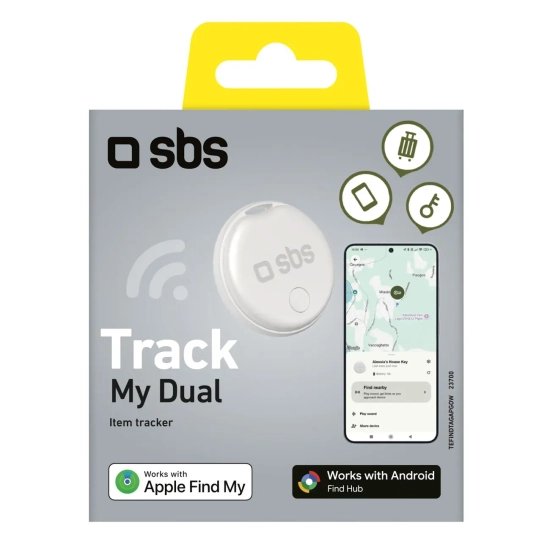 Lokalizator SBS Track My Dual Apple i Android biały
