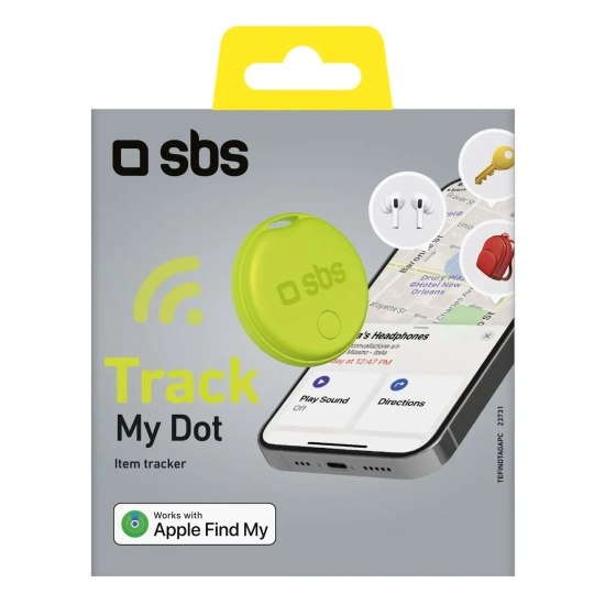 Lokalizator SBS Track My Circle Apple Find My zielony