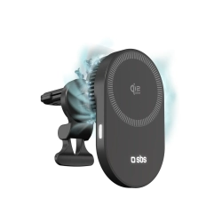 SBS Uchwyt samochodowy z ładowarką bezprzewodową chłodzeniem do telefonu