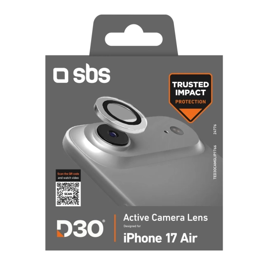 SBS Szkło ochronne na obiektywy do iPhone 17 Air z technologią D3O Camera