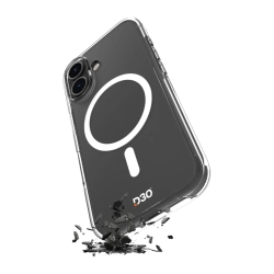 PURO Etui pokrowiec na iPhone 17 TPU PC Impact Clear D3O MagSafe