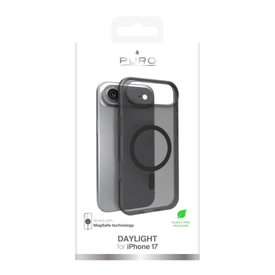 PURO Etui silikonowe na iPhone 17 Air Daylight Magsafe - półprzezroczyste