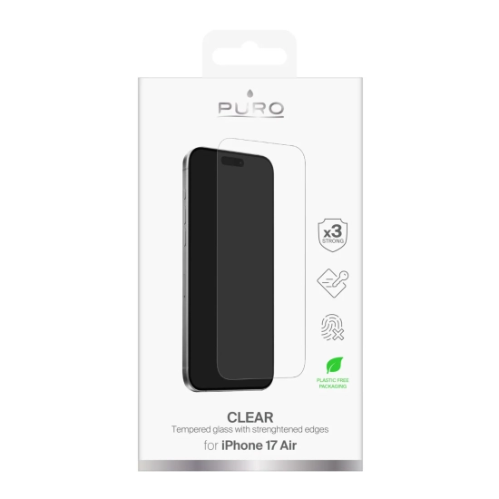 PURO Szkło hartowane na iPhone 17 Air Standard