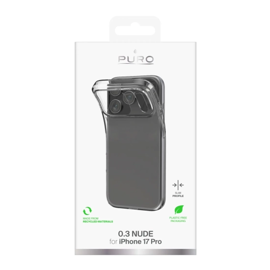 PURO Etui pokrowiec na iPhone 17 Pro 0.3 Nude Ultra-Slim TPU