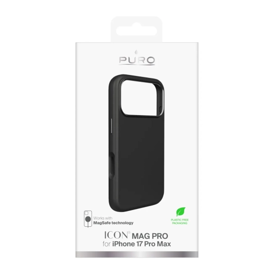 PURO Etui z aluminiowymi przyciskami na iPhone 17 Pro Max Pure Icon Mag