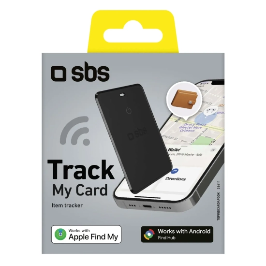 Lokalizator SBS Track My Card iOS Android czarny