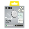 SBS Lokalizator uniwersalny tracker do kluczy walizki Track My Tag - biały