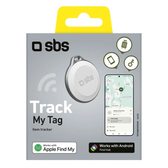 Lokalizator SBS Track My Tag Apple i Android biały