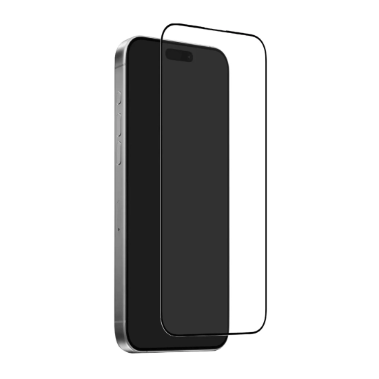 Szkło hartowane na iPhone 17 Air z aplikatorem i czarną ramką Puro Frame