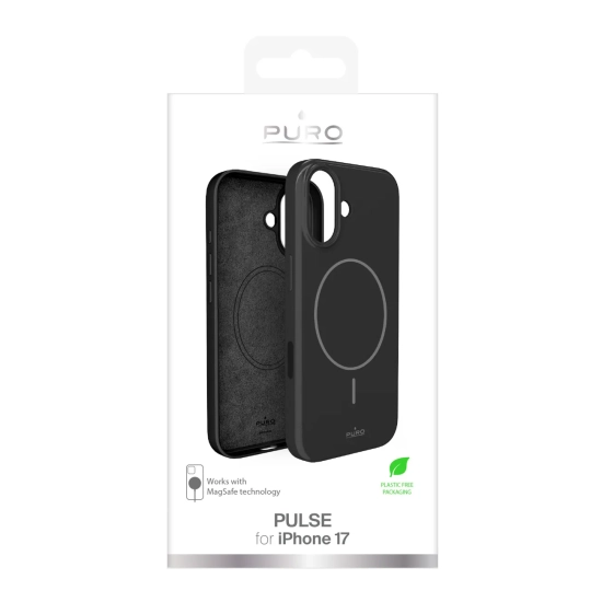 PURO Etui ochronne na iPhone 17 poliwęglanowe Pulse - czarne