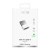 PURO Adapter przejściówka USB-C - USB-A - biały