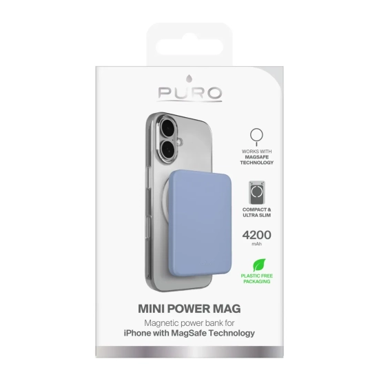 Powerbank Puro Slim Power Mag 4200 mAh MagSafe niebieski