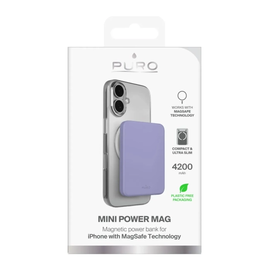 Powerbank Puro Slim Power Mag 4200 mAh MagSafe fioletowy