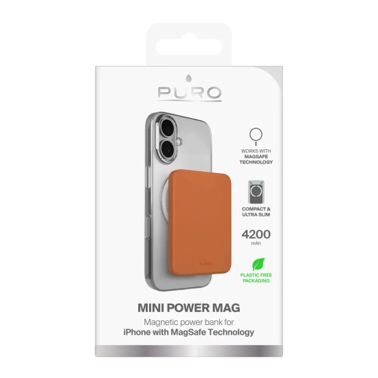 Powerbank Puro Slim Power Mag 4200 mAh MagSafe pomarańczowy