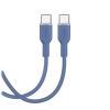 PURO Kabel przewód elastyczny USB-C 60W 1.5m ICON - niebieski
