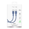 PURO Kabel przewód elastyczny USB-C 60W 1.5m ICON - niebieski