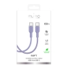 PURO Kabel przewód elastyczny USB-C 60W 1.5m ICON - fioletowy