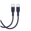 PURO Kabel przewód elastyczny USB-C 60W 1.5m ICON - granatowy