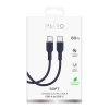 PURO Kabel przewód elastyczny USB-C 60W 1.5m ICON - granatowy