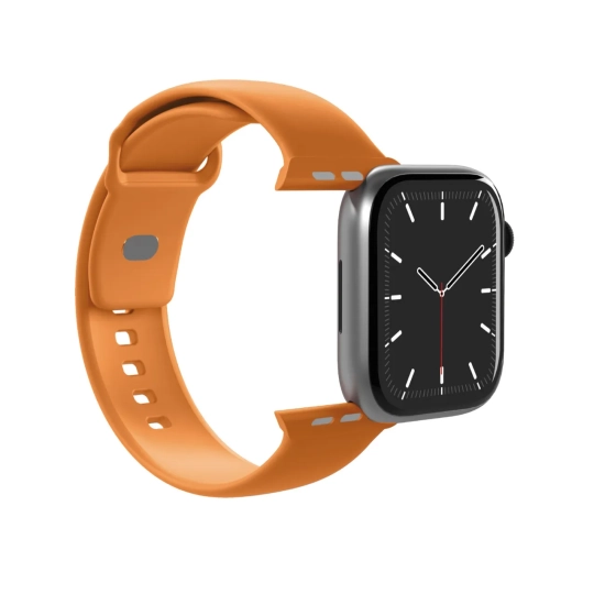 PURO Pasek silikonowy na Apple Watch 44/45/46/49mm Icon - pomarańczowy