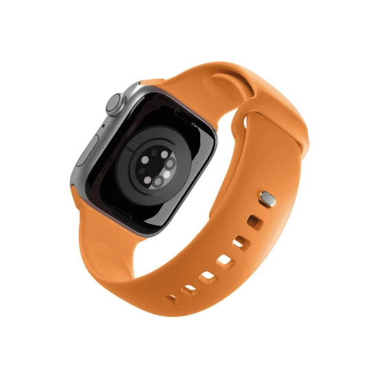 PURO Pasek silikonowy na Apple Watch 44/45/46/49mm Icon - pomarańczowy