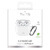 PURO Etui pokrowiec na słuchawki AirPods 4 0.3 Nude - przezroczysty
