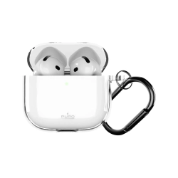 PURO Etui pokrowiec na słuchawki AirPods 4 0.3 Nude - przezroczysty
