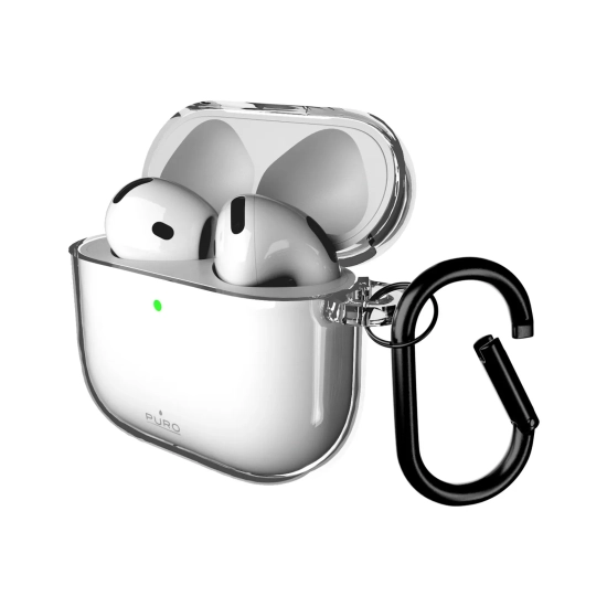 PURO Etui pokrowiec na słuchawki AirPods 4 0.3 Nude - przezroczysty