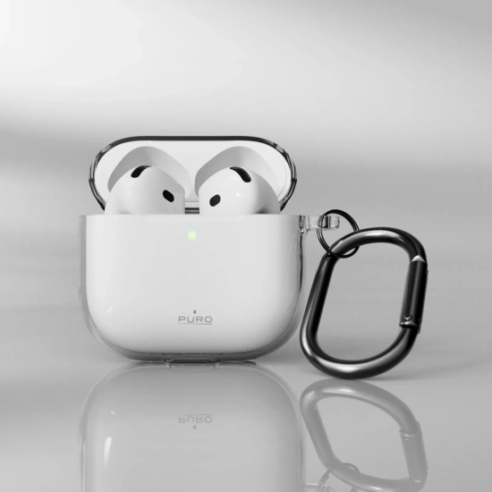 PURO Etui pokrowiec na słuchawki AirPods 4 0.3 Nude - przezroczysty