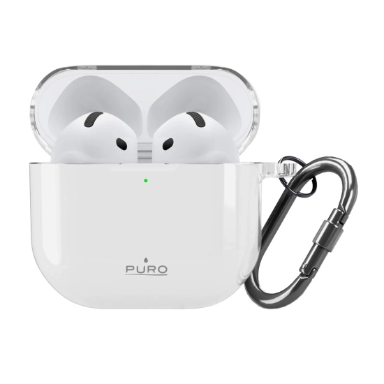 PURO Etui pokrowiec na słuchawki AirPods 4 0.3 Nude - przezroczysty