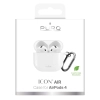 PURO Silikonowy pokrowiec etui na słuchawki Airpods 4 - białe
