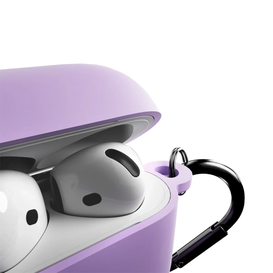 PURO Etui pokrowiec na słuchawki AirPods 4 Icon - fioletowy