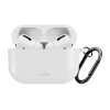 PURO Silikonowy pokrowiec etui na słuchawki Airpods Pro 3 - białe