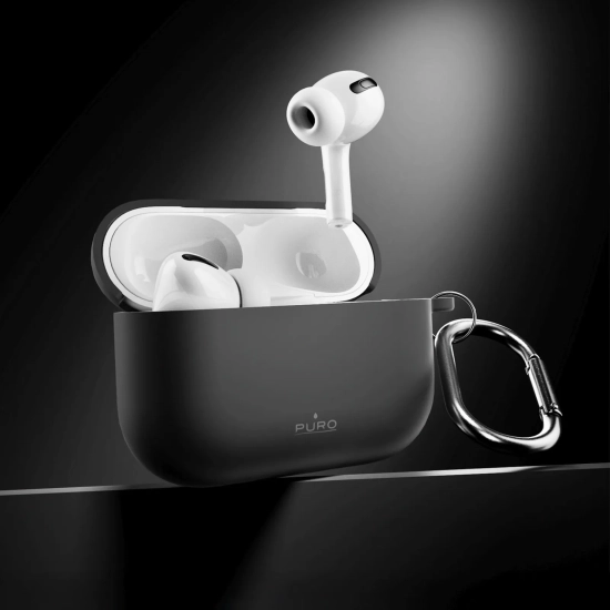 PURO Etui pokrowiec na słuchawki AirPods Pro 3 Icon - czarny