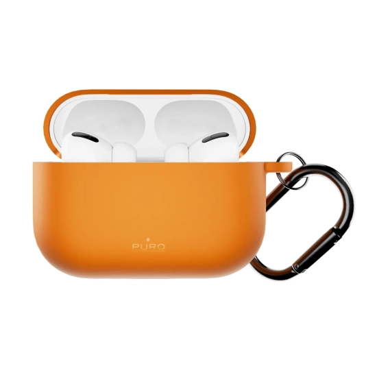 PURO Etui pokrowiec na słuchawki AirPods Pro 3 Icon - pomarańczowy