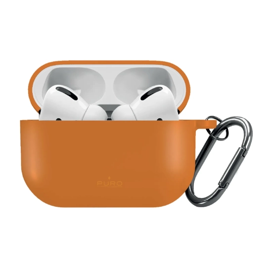 PURO Etui pokrowiec na słuchawki AirPods Pro 3 Icon - pomarańczowy