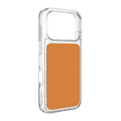 PURO Etui pokrowiec na iPhone 17 Pro Plate Mag MagSafe - pomarańczowy