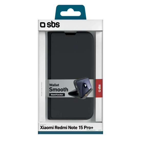 SBS Etui futerał z klapką na Xiaomi Redmi Note 15 Pro+ Wallet Smooth