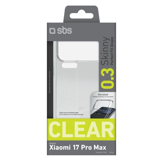 SBS Etui pokrowiec na Xiaomi 17 Pro Max Skinny Cover - przezroczysty
